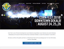 Tablet Screenshot of cornfest.com